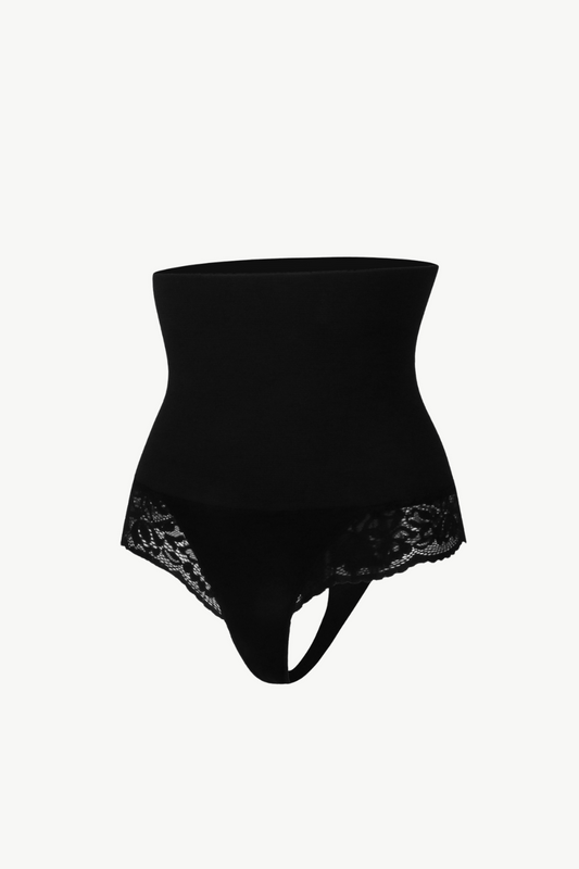 Full Size Lace Detail Shaping Shorts